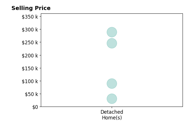 Jessica Leopard Johnson's purchased homes include detached homes from $32K to $289K.