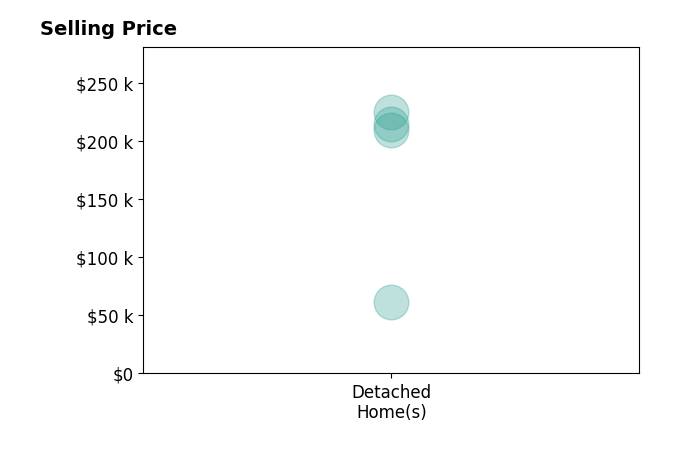 CINDY ARENS's purchased homes include detached homes from $62K to $225K.