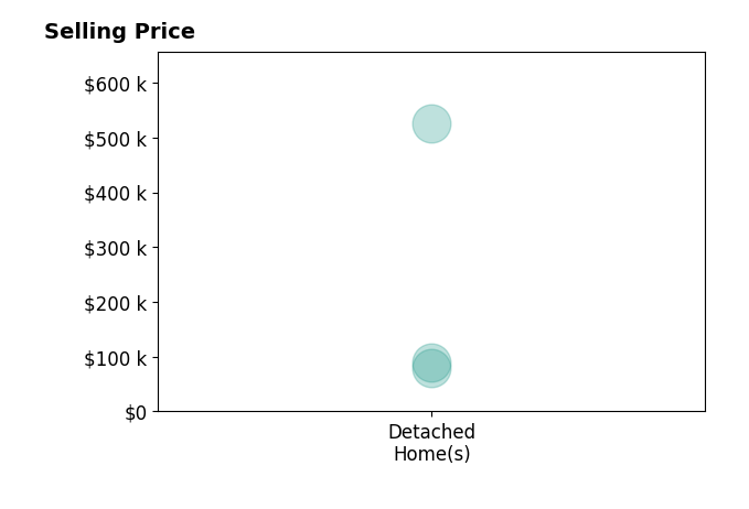 Sky Pacot's sold homes include detached homes from $80K to $525K.