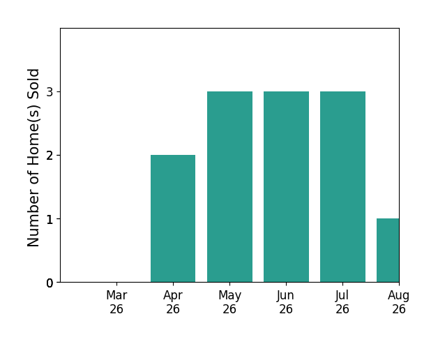 NATASHA BRADY sold 2 homes in April 2026, 3 homes in May 2026, 3 homes in June 2026, 1 home in July 2026, for a total of 9 homes.