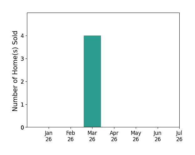 Bar chart of total home sales by Francisco Ruiz over the past 12 months