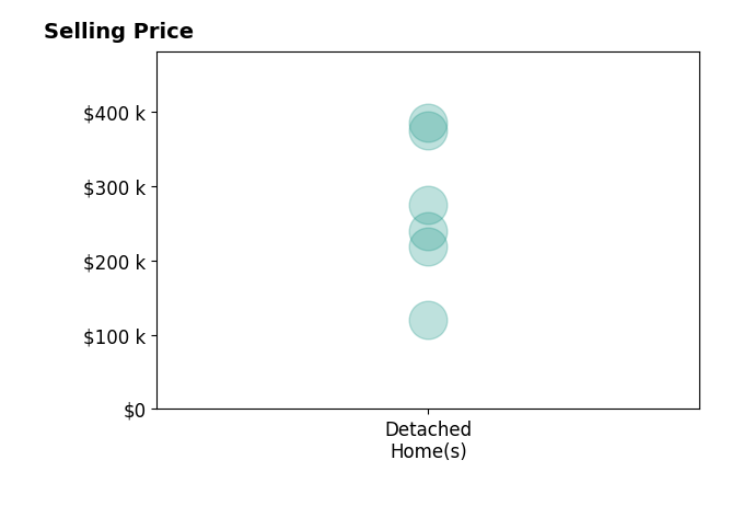 Mary Lyn Cabral's sold homes include detached homes from $120K to $385K.