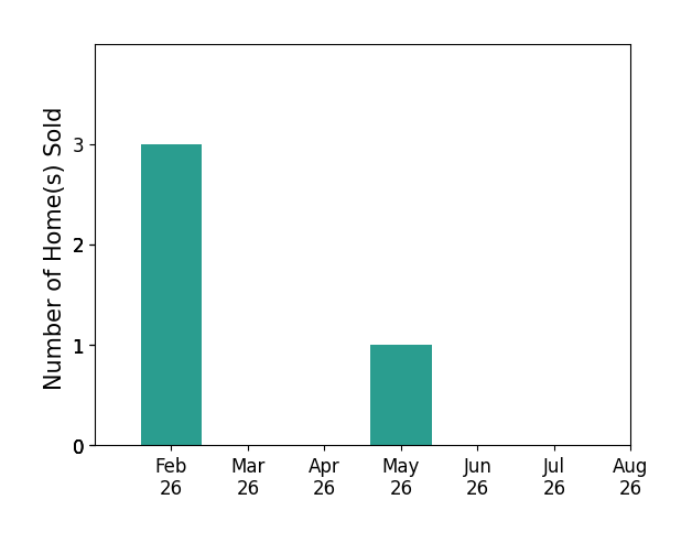 Bar chart of total home sales by Ryan Nash over the past 12 months