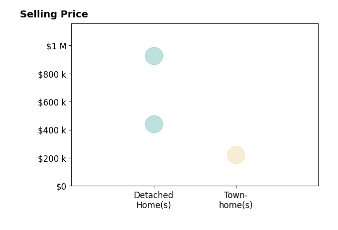 Mary Siefert's sold homes include townhomes at $220K, detached homes from $440K to $925K.