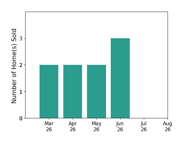 Natalie Roy sold 2 homes in March 2026, 2 homes in April 2026, 2 homes in May 2026, 3 homes in June 2026, for a total of 9 homes.