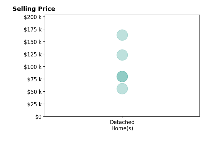 Amber Anderson's sold homes include detached homes from $56K to $163K.