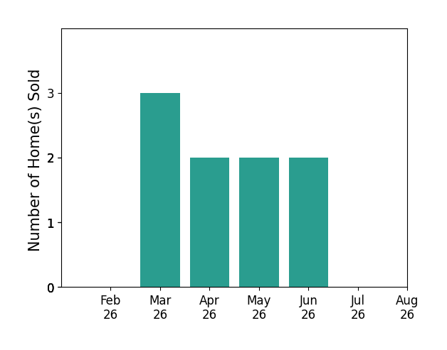 Micha Gleisinger sold 3 homes in March 2026, 2 homes in April 2026, 2 homes in May 2026, 2 homes in June 2026, for a total of 9 homes.