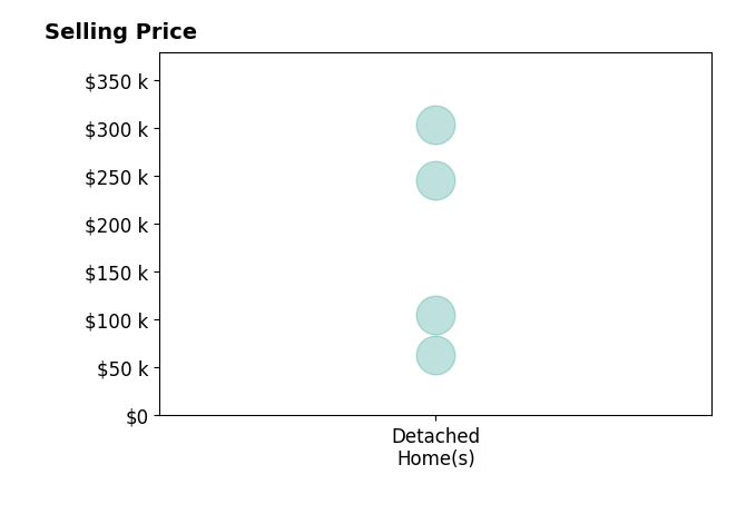 Lynne Bowman's sold homes include detached homes from $63K to $303K.