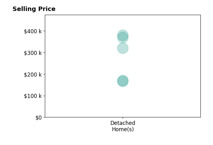 JoAnne Plaster's sold homes include detached homes from $170K to $370K.