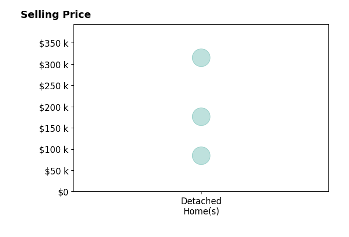 Anne Brecht's sold homes include detached homes from $85K to $315K.