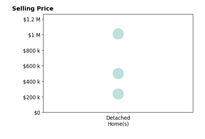 Deena Shykes's sold homes include detached homes from $238K to $1.0M.