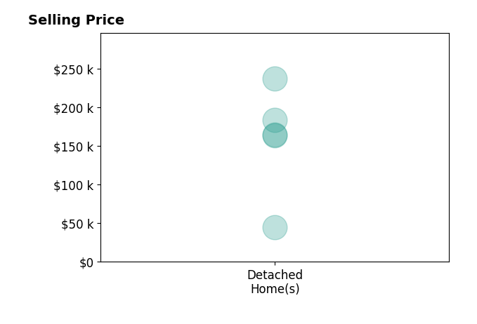Shannon Conine's sold homes include detached homes from $45K to $237K.