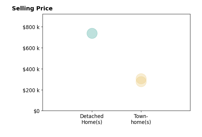 Patti McInerney's sold homes include townhomes from $278K to $308K, detached homes at $738K.