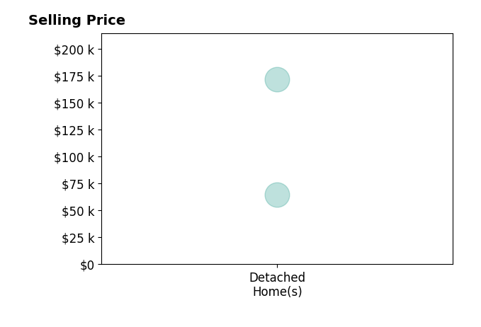 Patty Helmick's sold homes include detached homes from $65K to $172K.