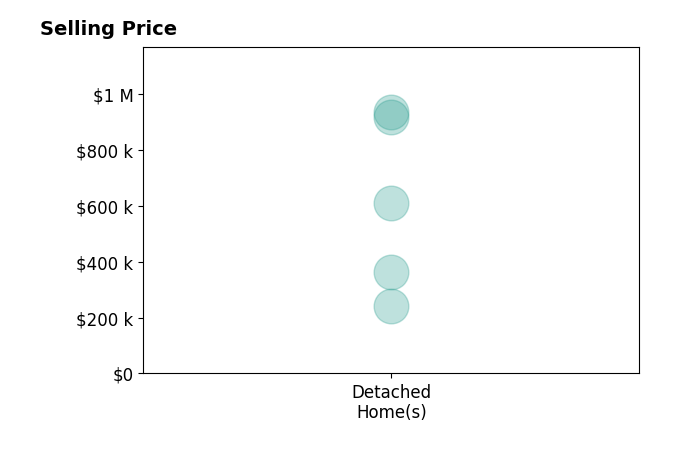 Lisa Kraus's sold homes include detached homes from $243K to $935K.