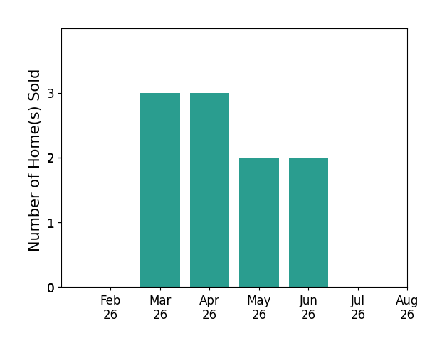 Malory Kolo sold 3 homes in March 2026, 3 homes in April 2026, 2 homes in May 2026, 2 homes in June 2026, for a total of 10 homes.