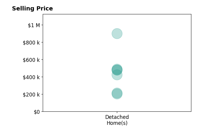 Lynne Long's sold homes include detached homes from $205K to $899K.