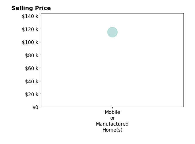 Histogram of home sales price ranges for Patricia Rocha